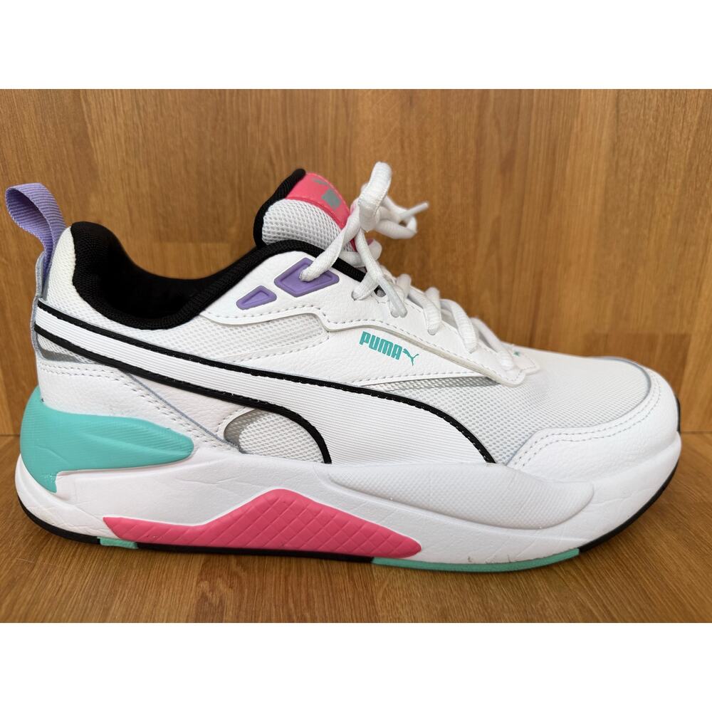 Puma Women’s 8.5 White Platform Sneakers - Picture 4 of 9